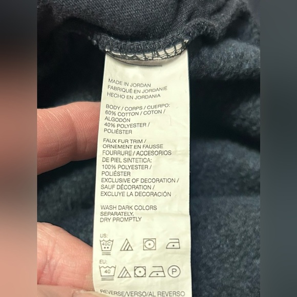 G.H. BASS CO Men's Navy Blue‎ Fleece Lined Button Sherpa Collar Sweatshirt SZ XL - Picture 11 of 16